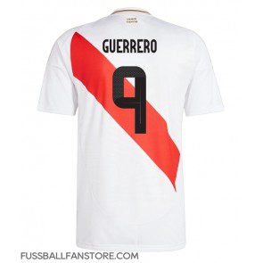 Peru Paolo Guerrero #9 Replik Heimtrikot Copa America 2024 Kurzarm